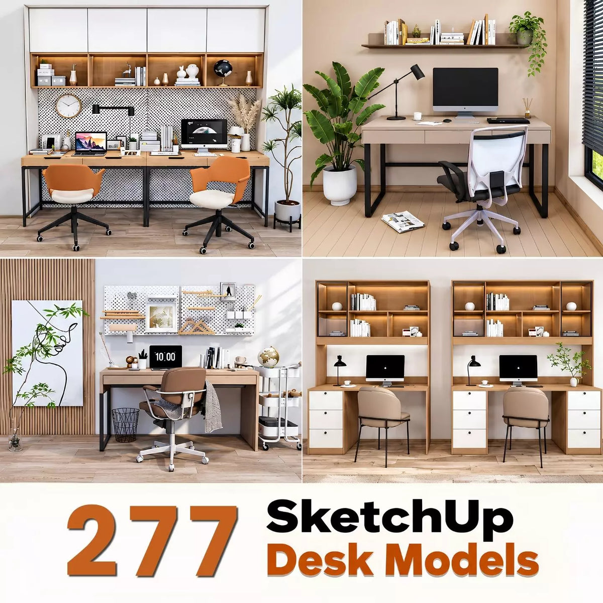277 SketchUp Desk Models