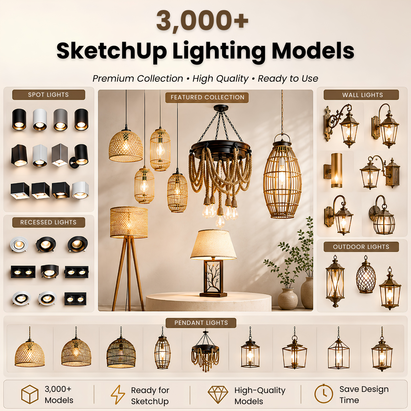 3,000+ SketchUp Lighting Models