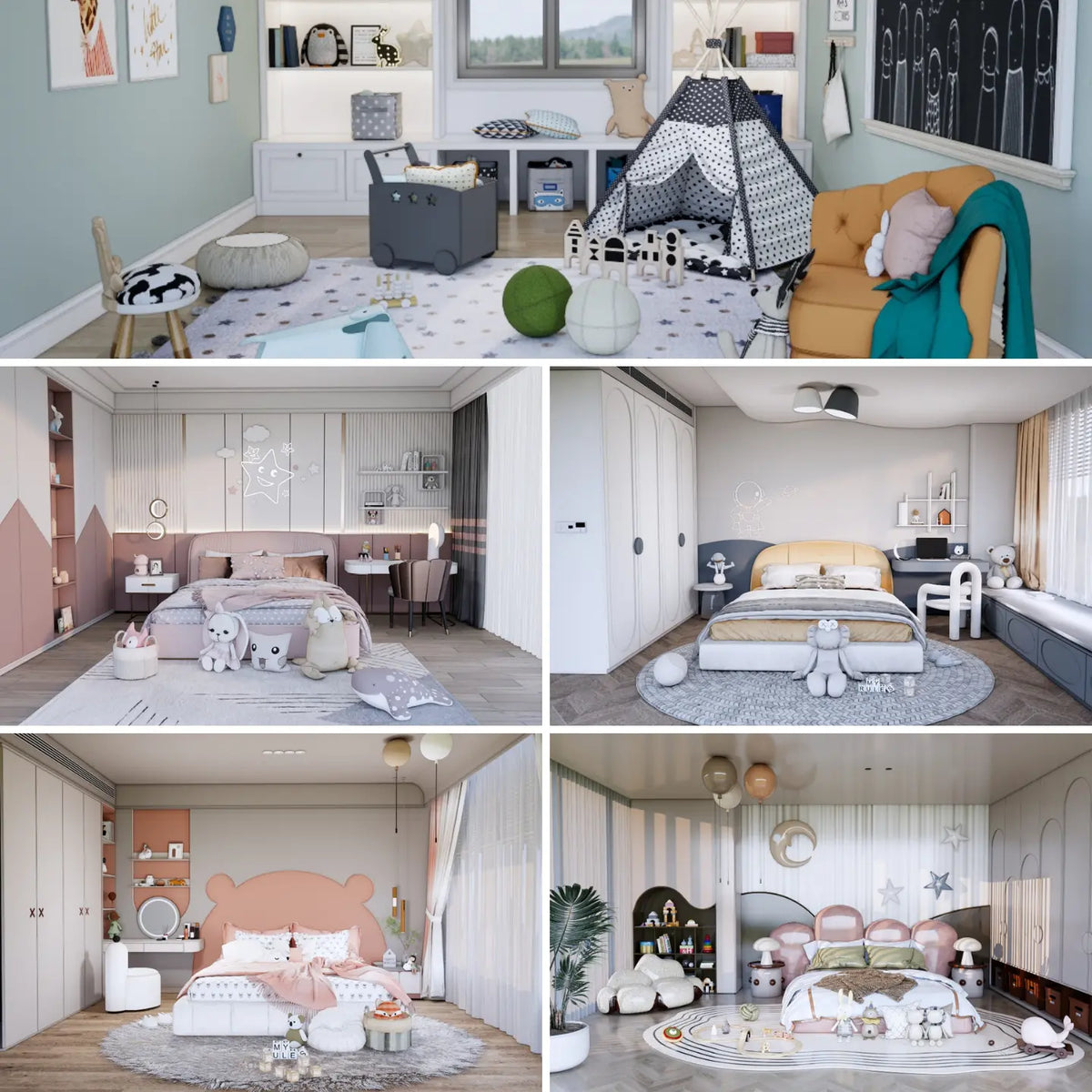 191 SketchUp Kids' Room Models