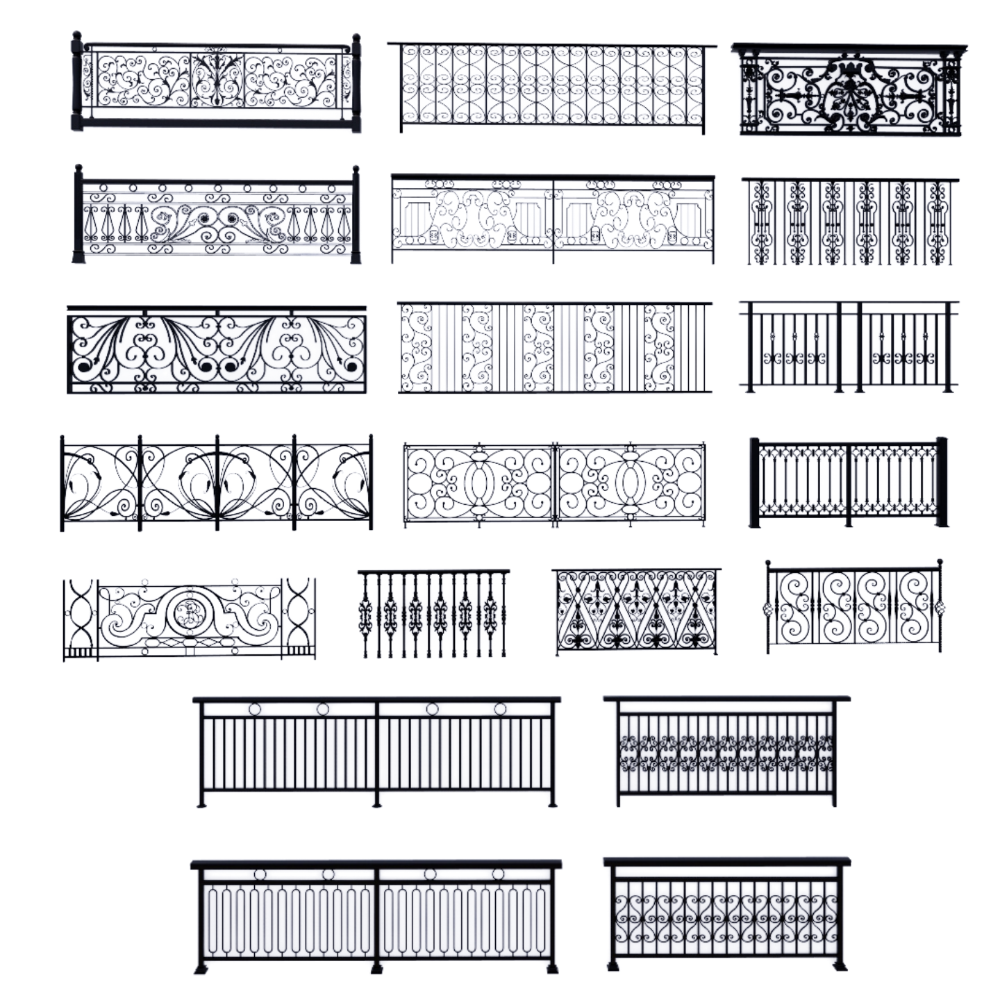 500+ SketchUp Fence Models