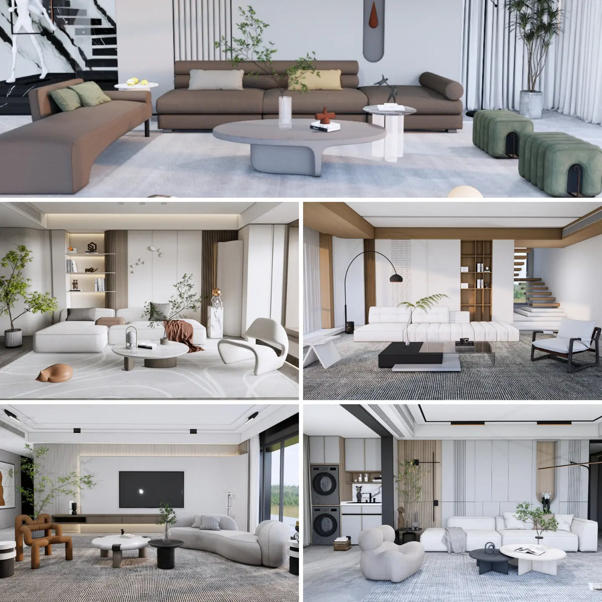 95 SketchUp Modern Living Room Interior Models