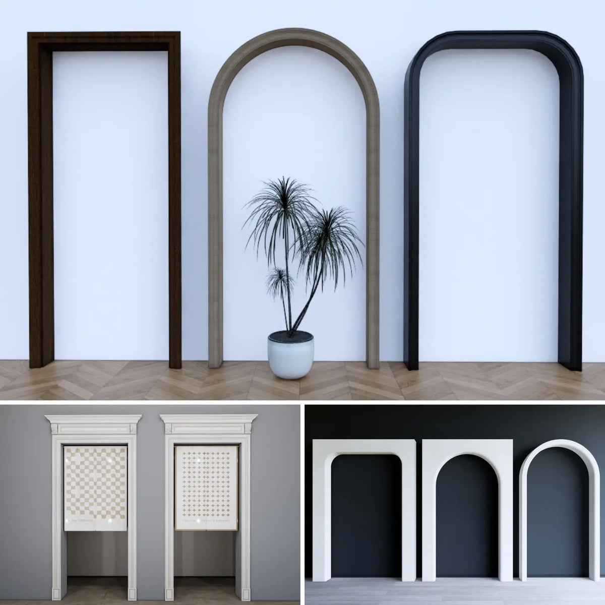 150 SketchUp Door & Window Trim Models