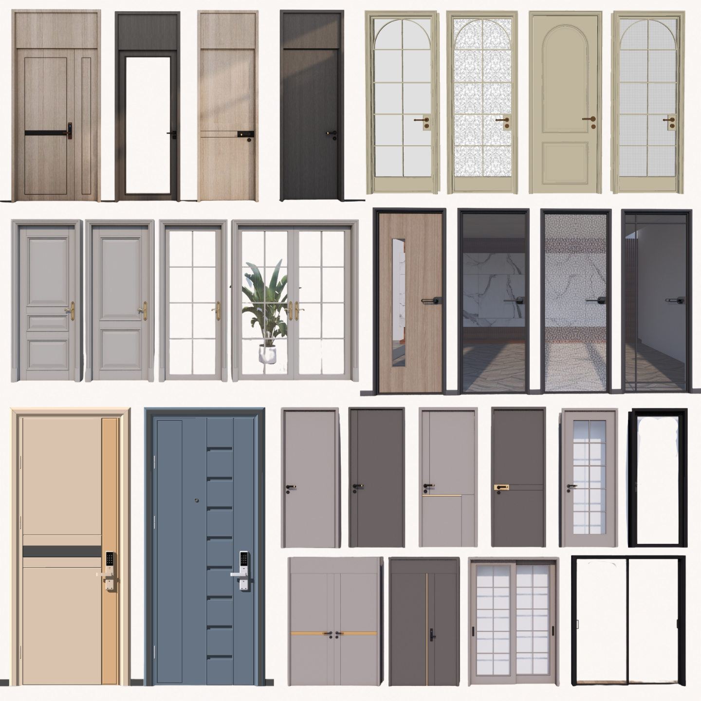 3,200+ SketchUp Door Models