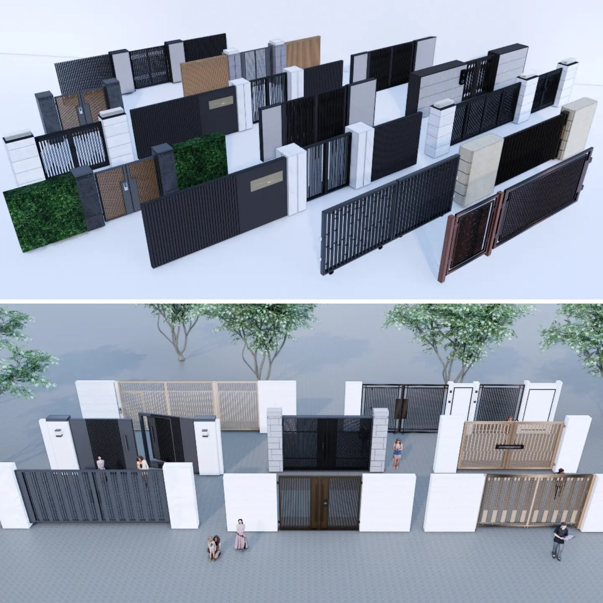 1000+ SketchUp Gate Models