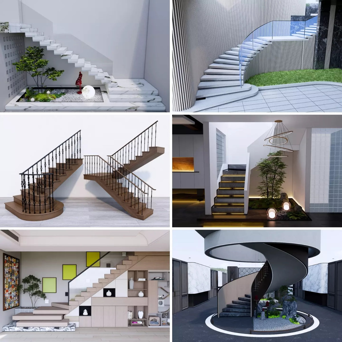 1000+ SketchUp Staircase Models