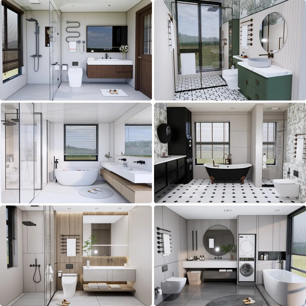 260 SketchUp Bathroom Interior Models