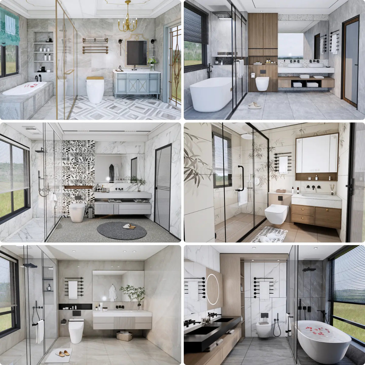 260 SketchUp Bathroom Interior Models
