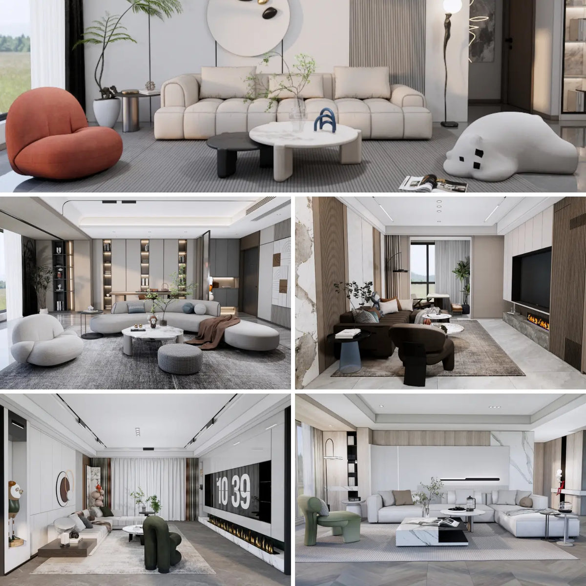 95 SketchUp Modern Living Room Interior Models