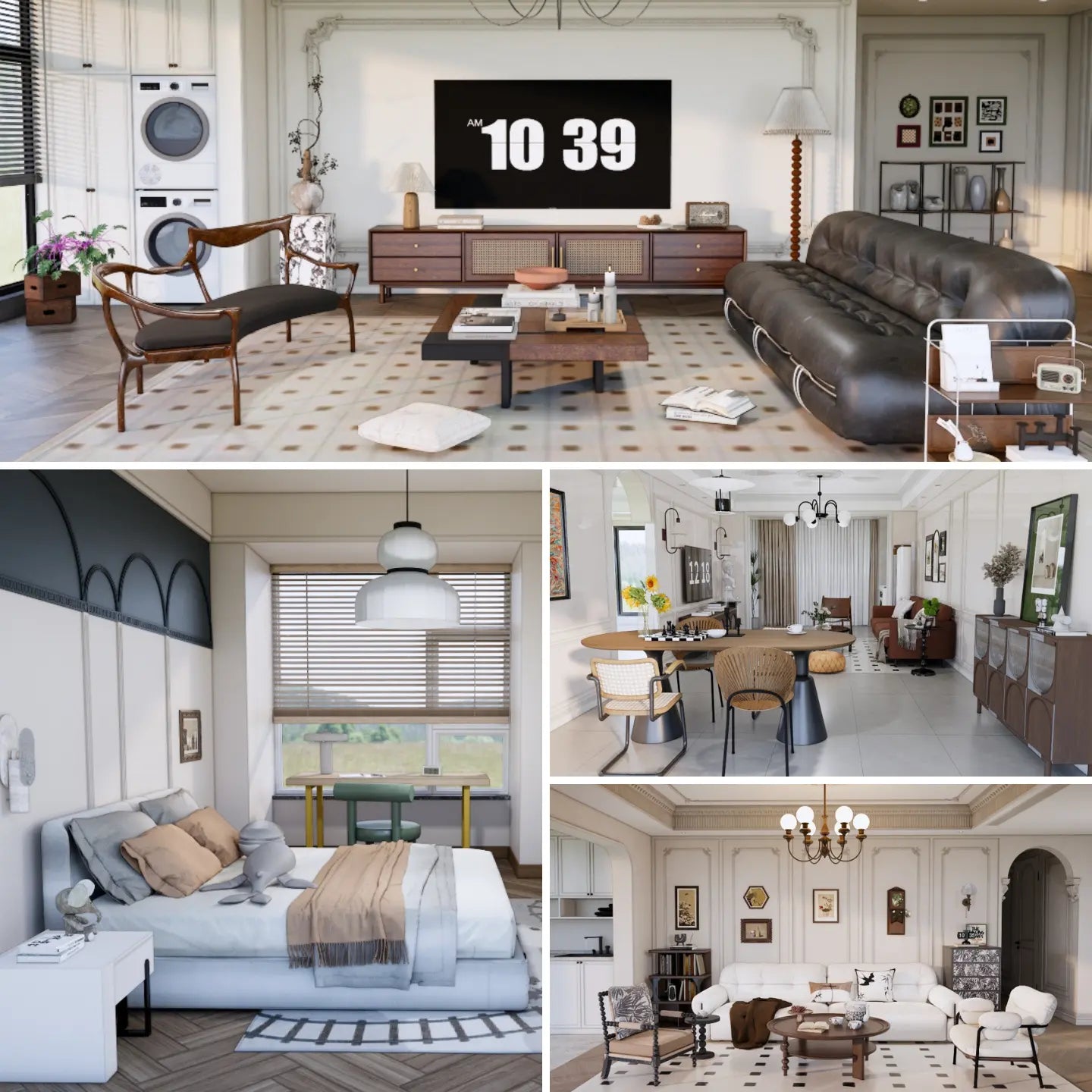 1,100+ SketchUp Modern Classic Interior Models