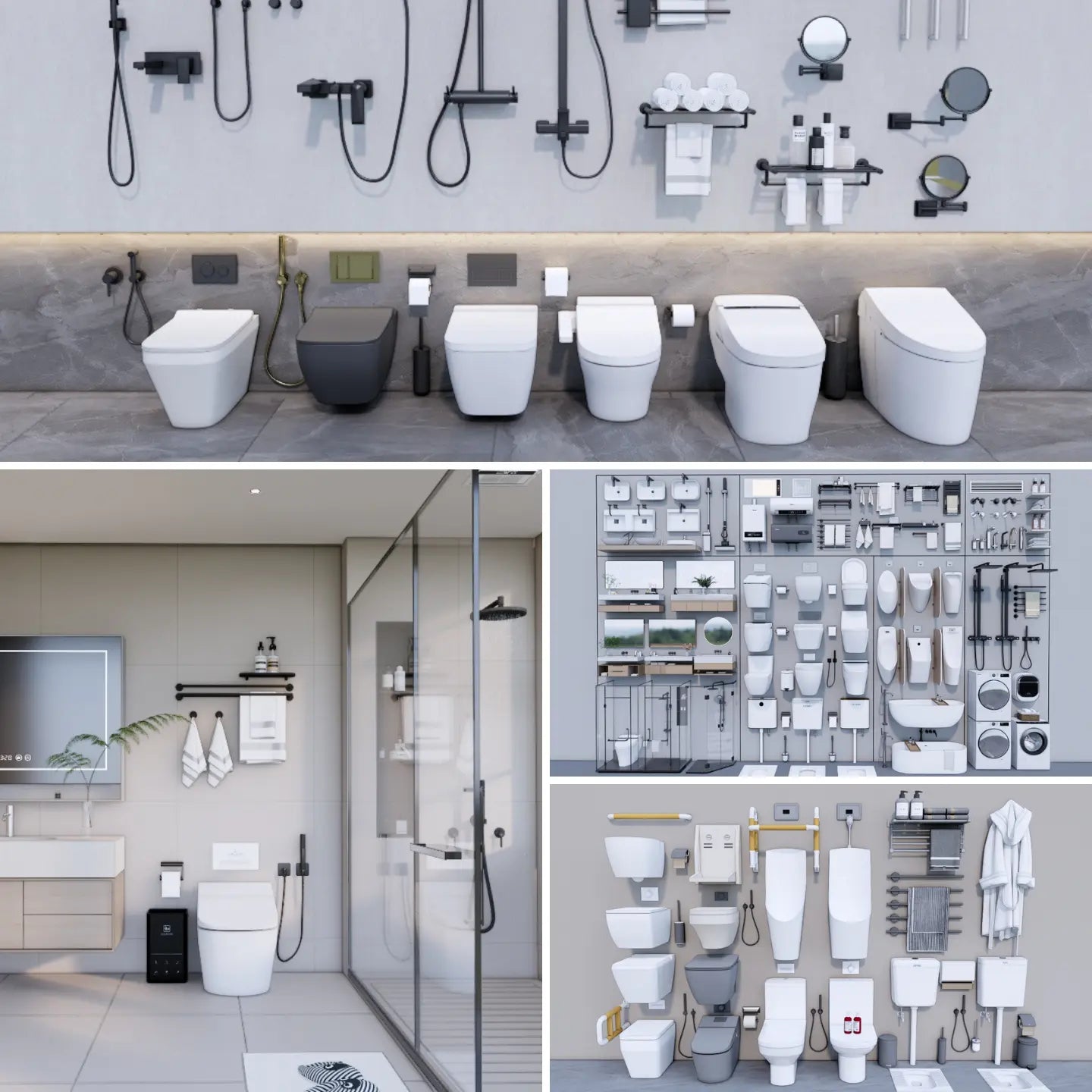 600+ SketchUp Bathroom Fixture Models