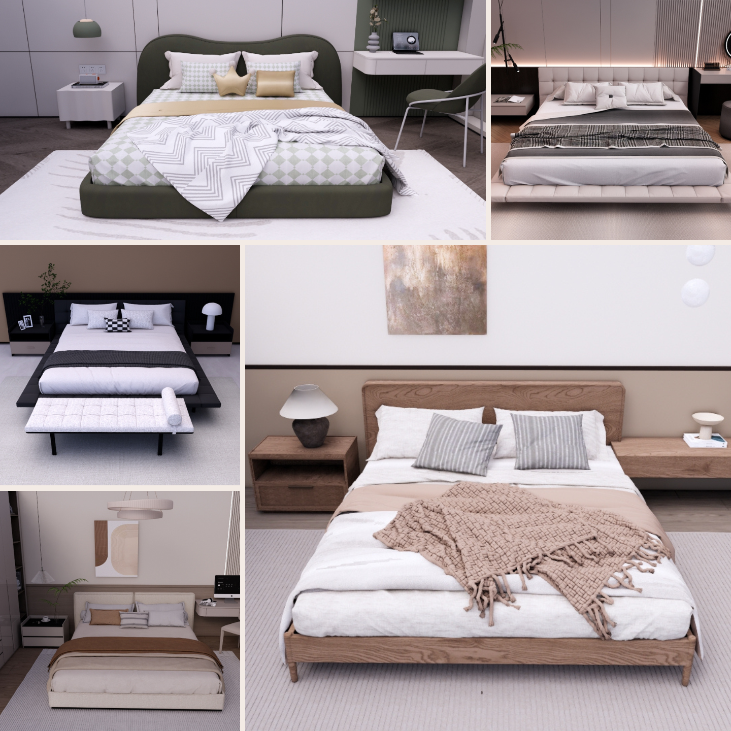 500+ SketchUp Bed Models