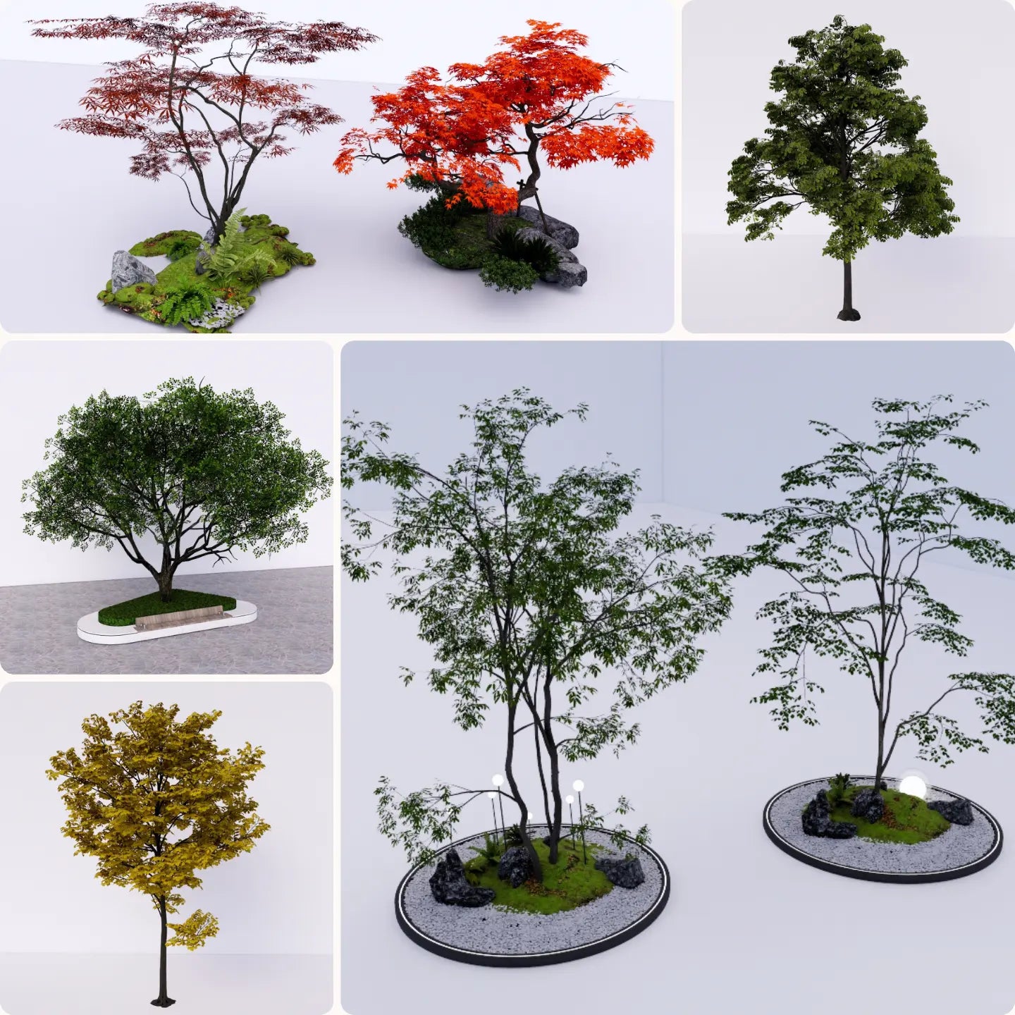 880+ SketchUp Outdoor Tree Models