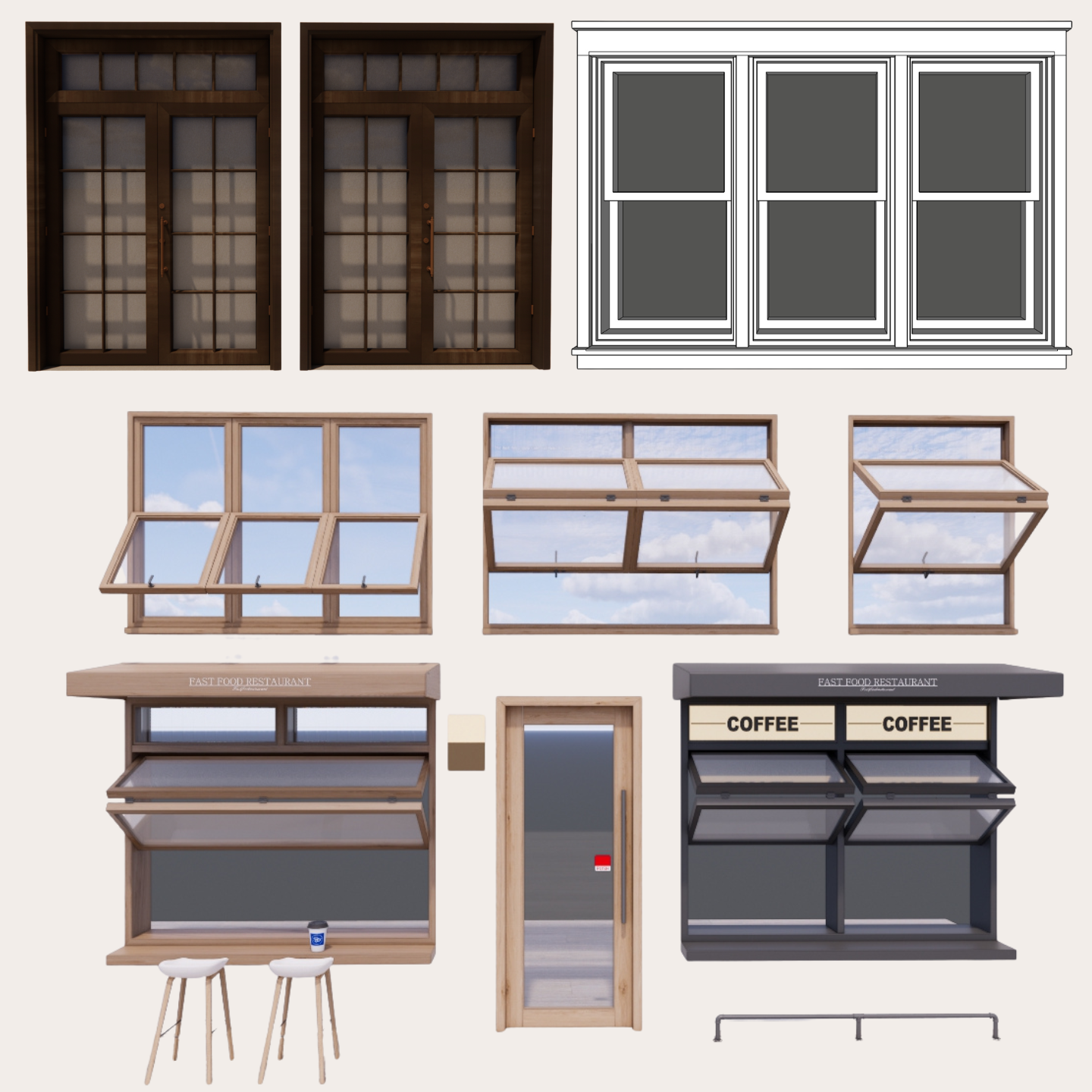 1,500+ Window Models for SketchUp