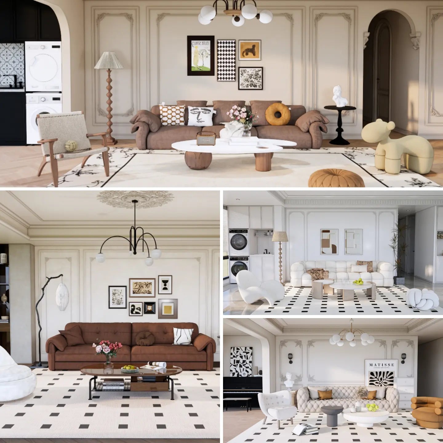1,100+ SketchUp Modern Classic Interior Models