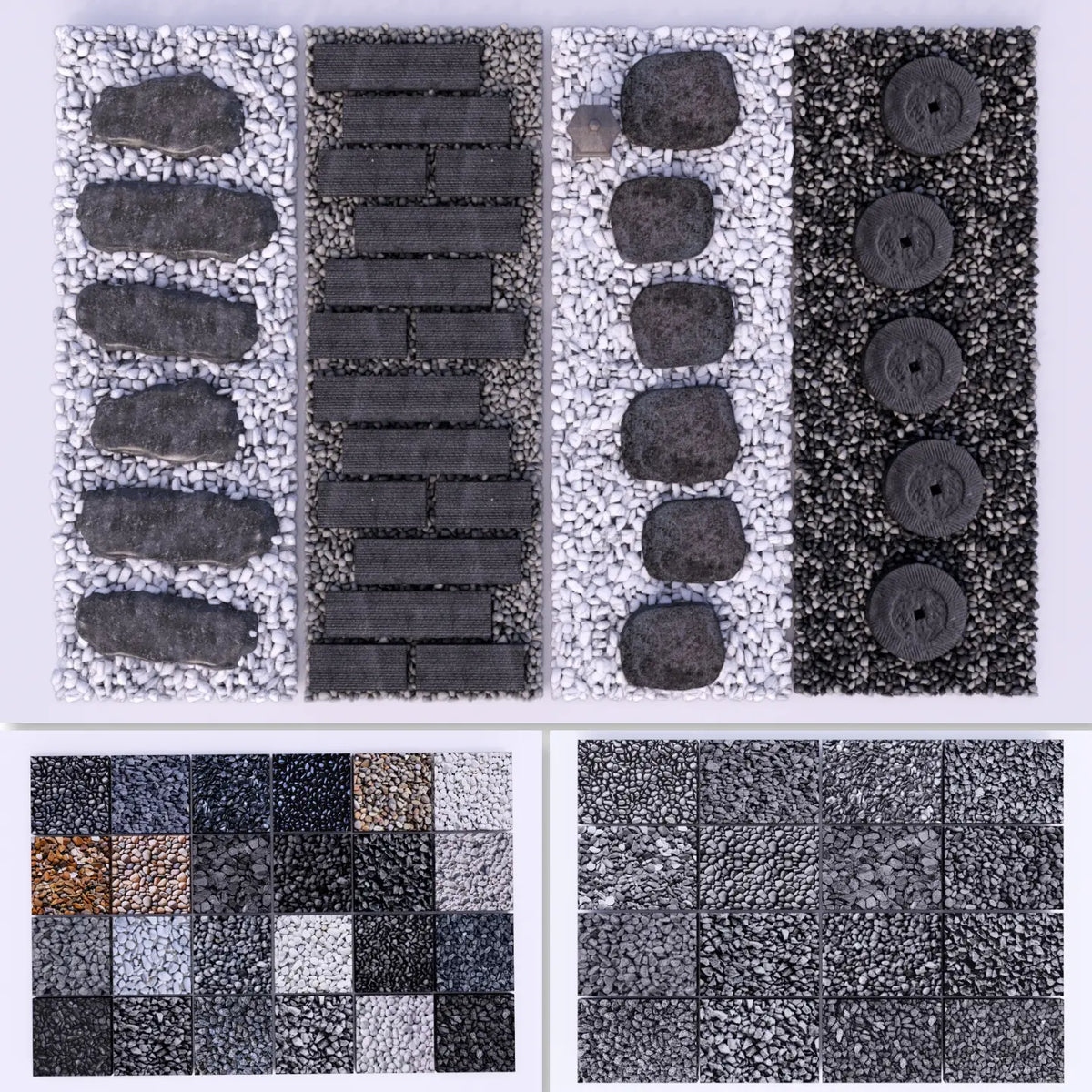 15 SketchUp Pebble & Gravel Models