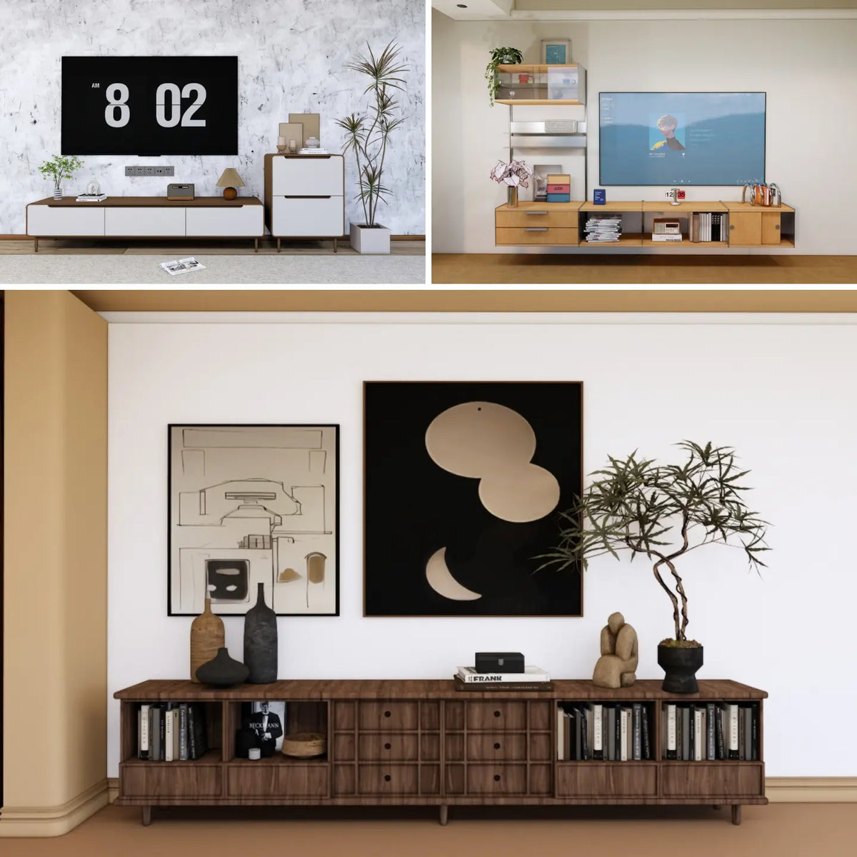 120 SketchUp TV Cabinet Models