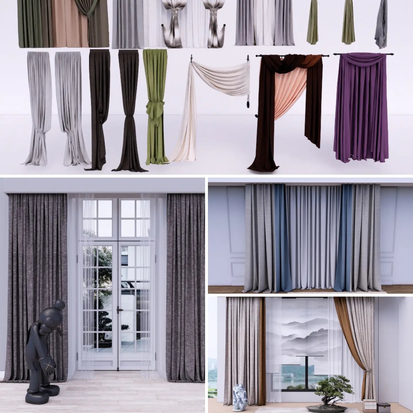 1,500+ SketchUp Curtain Models