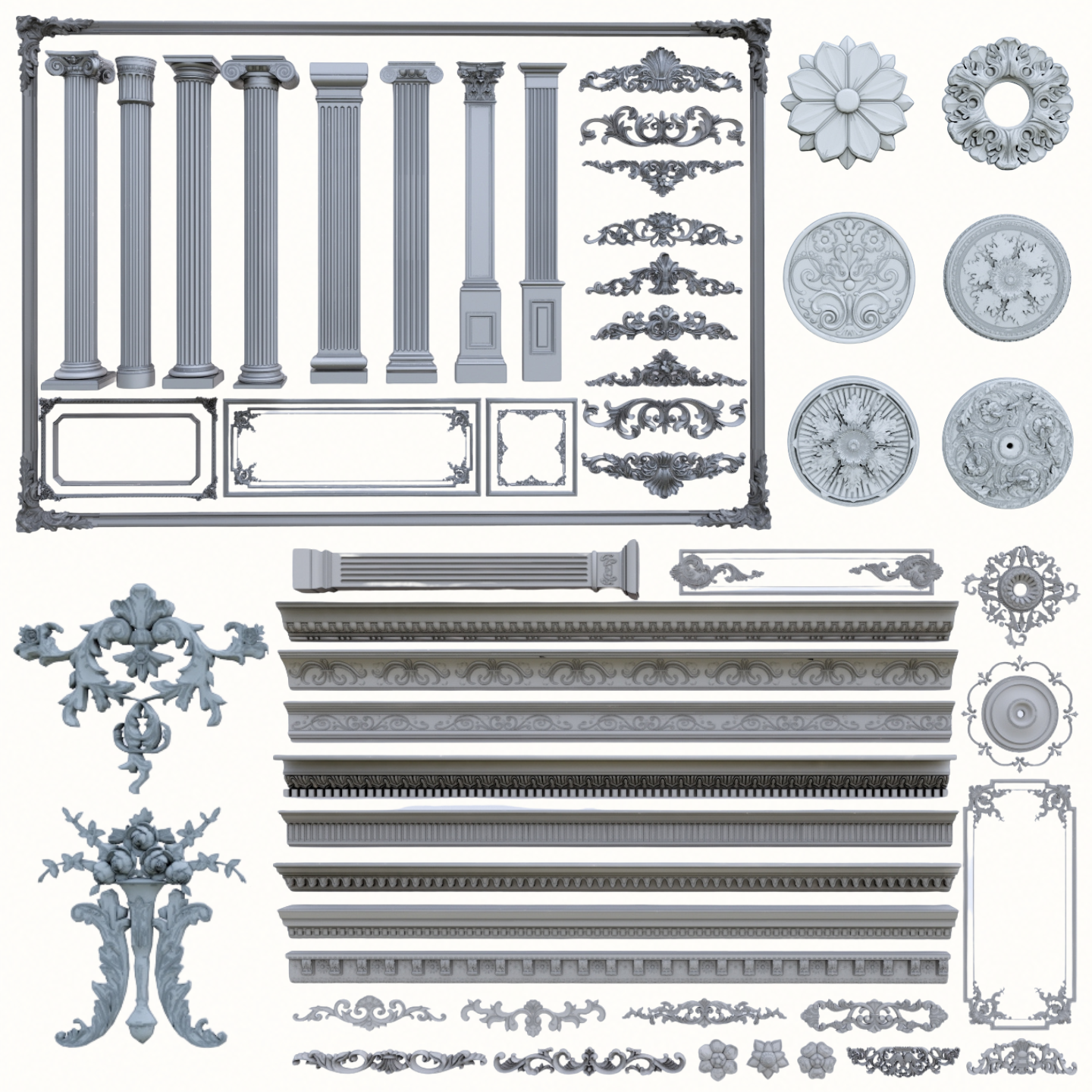 1500+ SketchUp Architectural Ornament Models