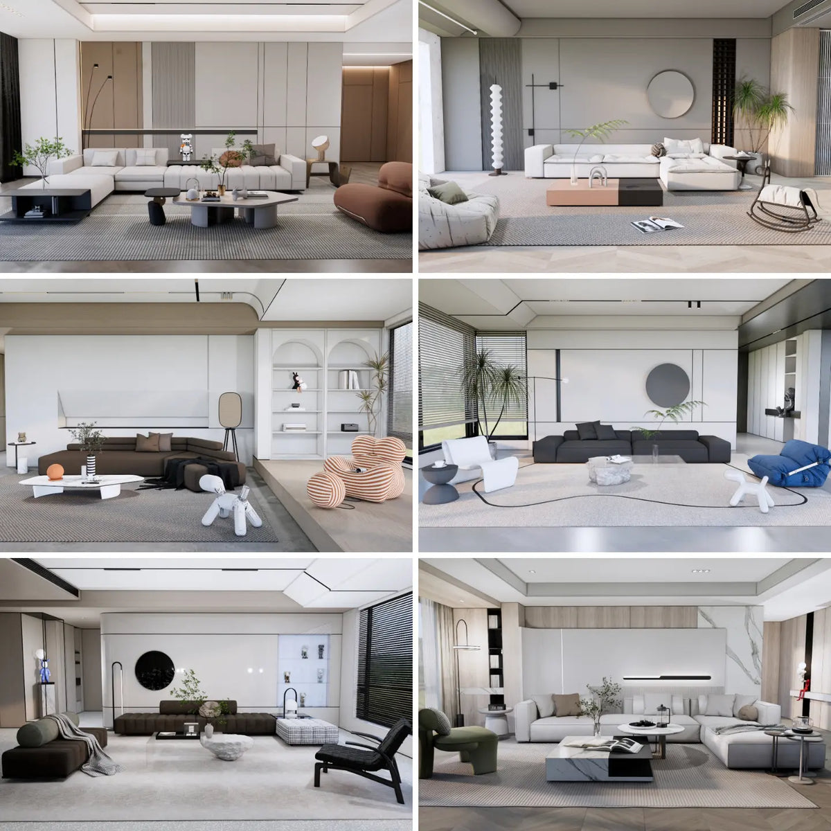 95 SketchUp Modern Living Room Interior Models