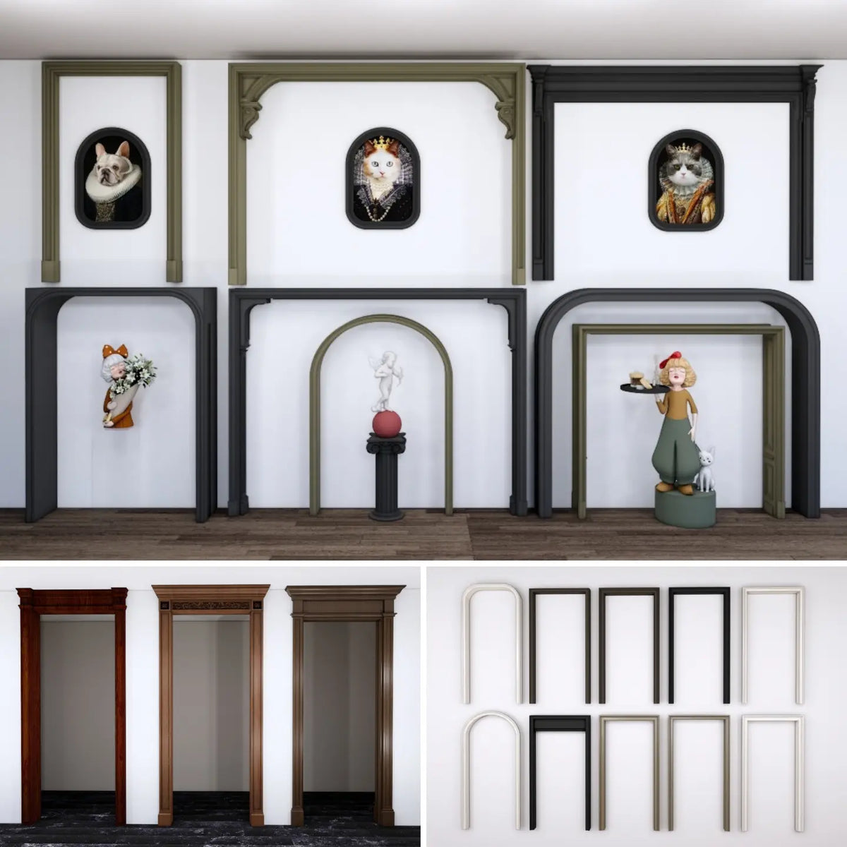 150 SketchUp Door & Window Trim Models