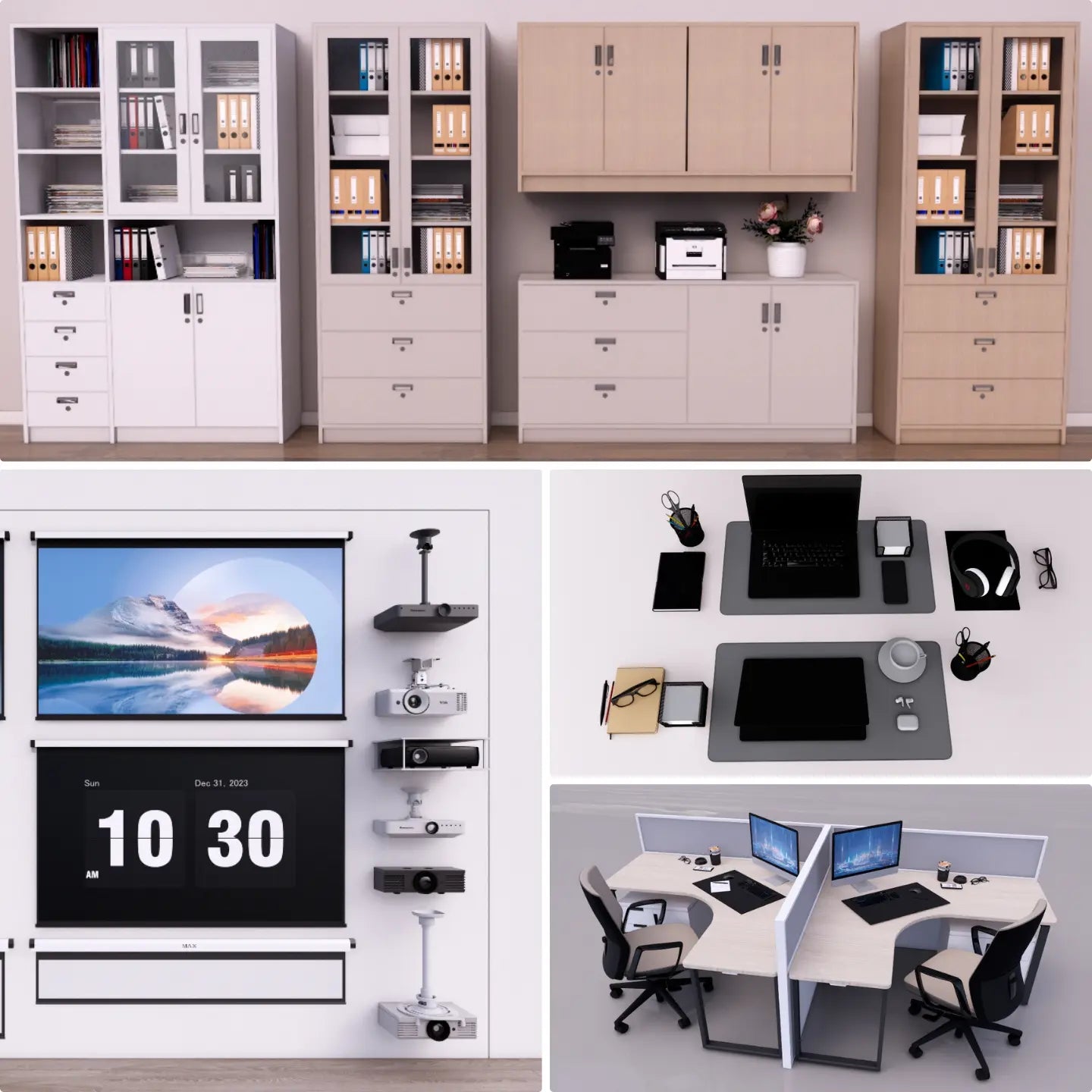 1,800+ SketchUp Office Furniture & Equipment Models