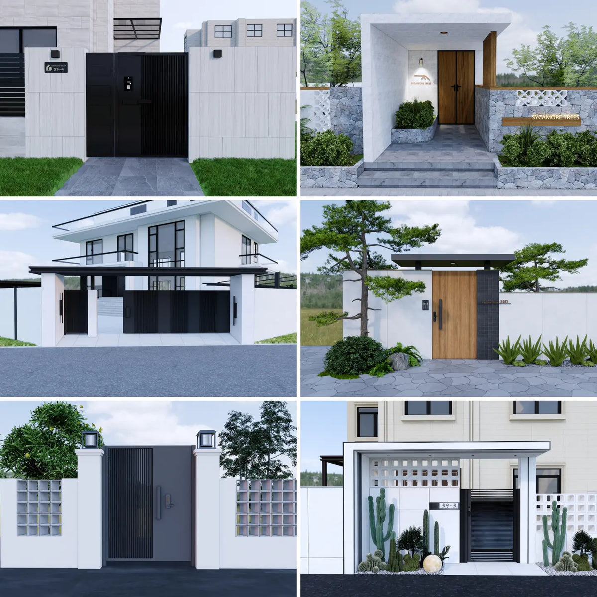 1000+ SketchUp Gate Models