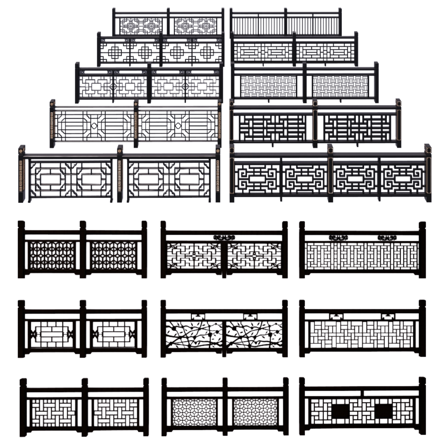 500+ SketchUp Fence Models