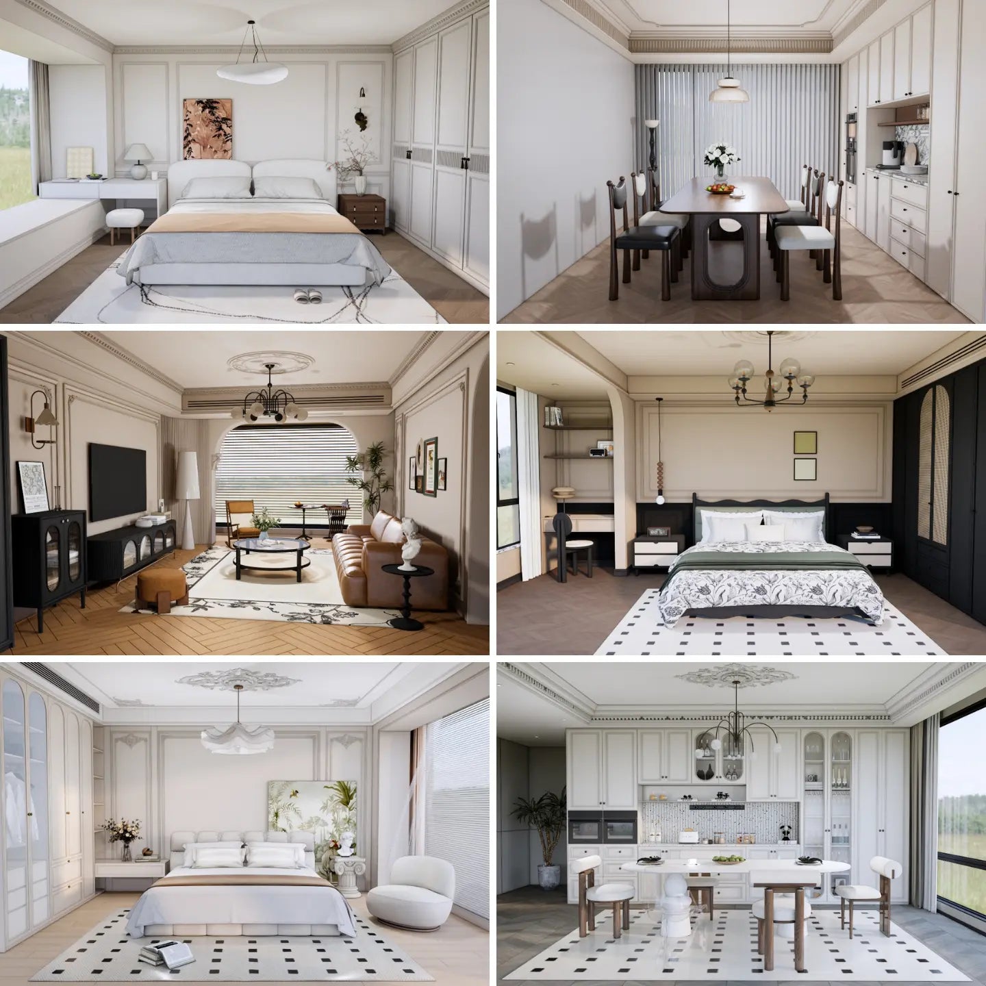 1,100+ SketchUp Modern Classic Interior Models