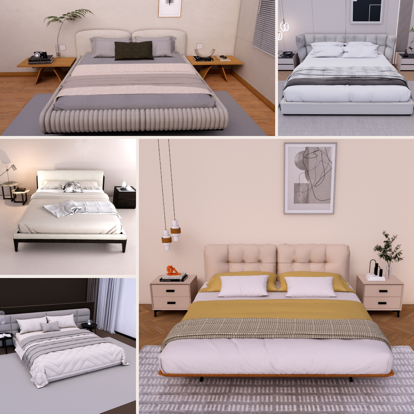 500+ SketchUp Bed Models