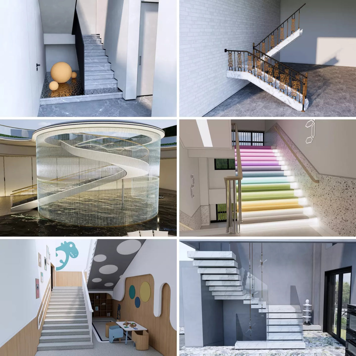 1000+ SketchUp Staircase Models