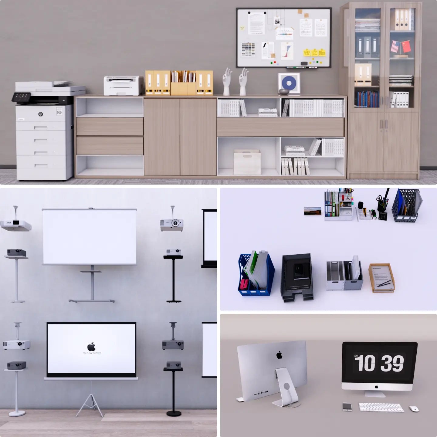 1,800+ SketchUp Office Furniture & Equipment Models