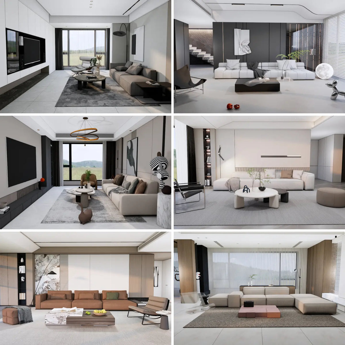 95 SketchUp Modern Living Room Interior Models