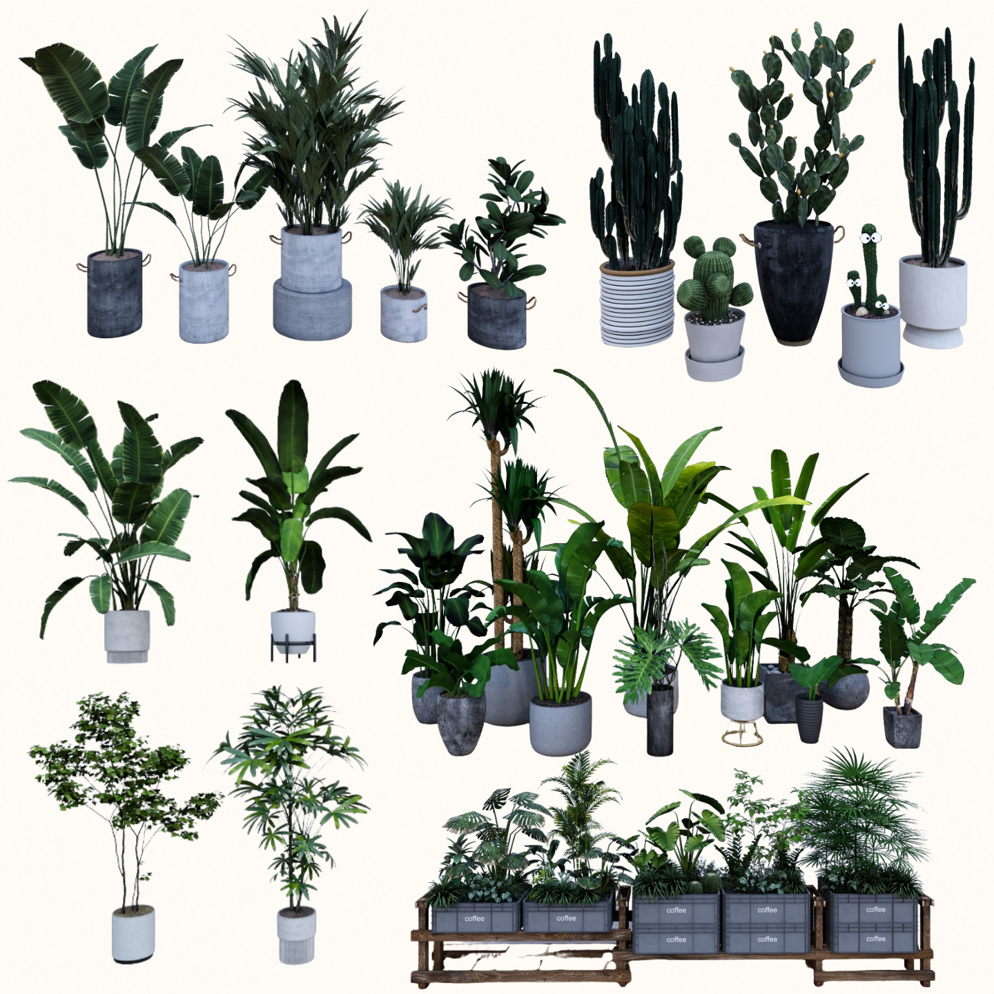 3,000+ SketchUp Potted Plant Models