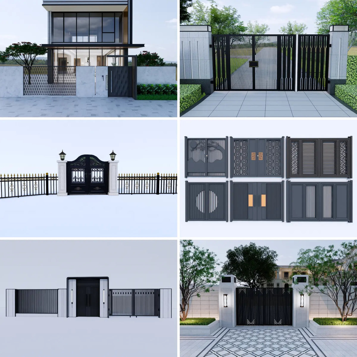 1000+ SketchUp Gate Models