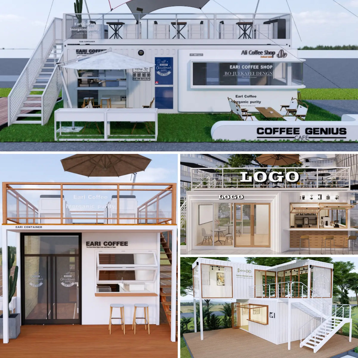 114 SketchUp Café & Restaurant Exterior Models