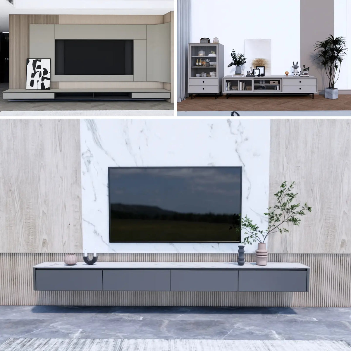 120 SketchUp TV Cabinet Models