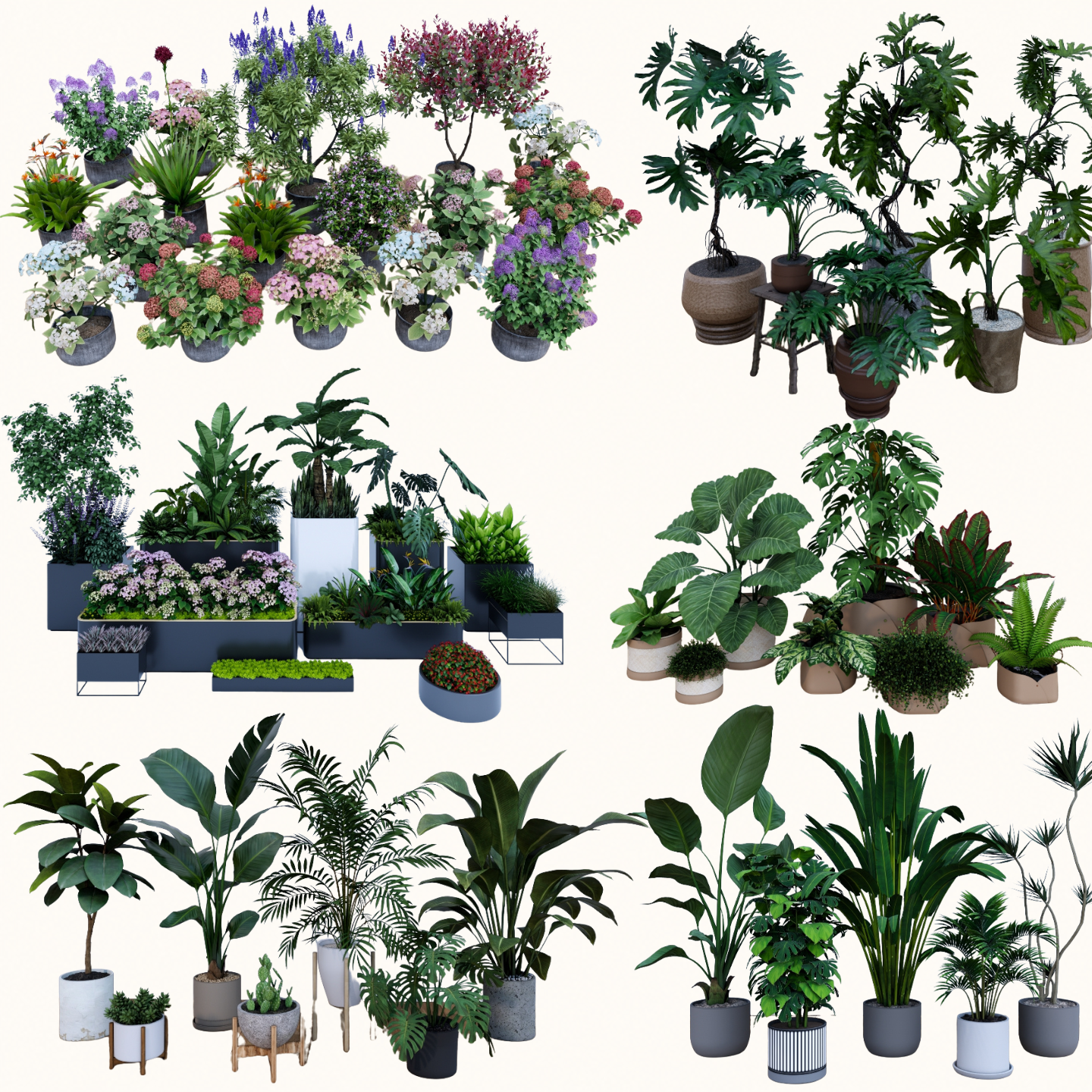 3,000+ SketchUp Potted Plant Models