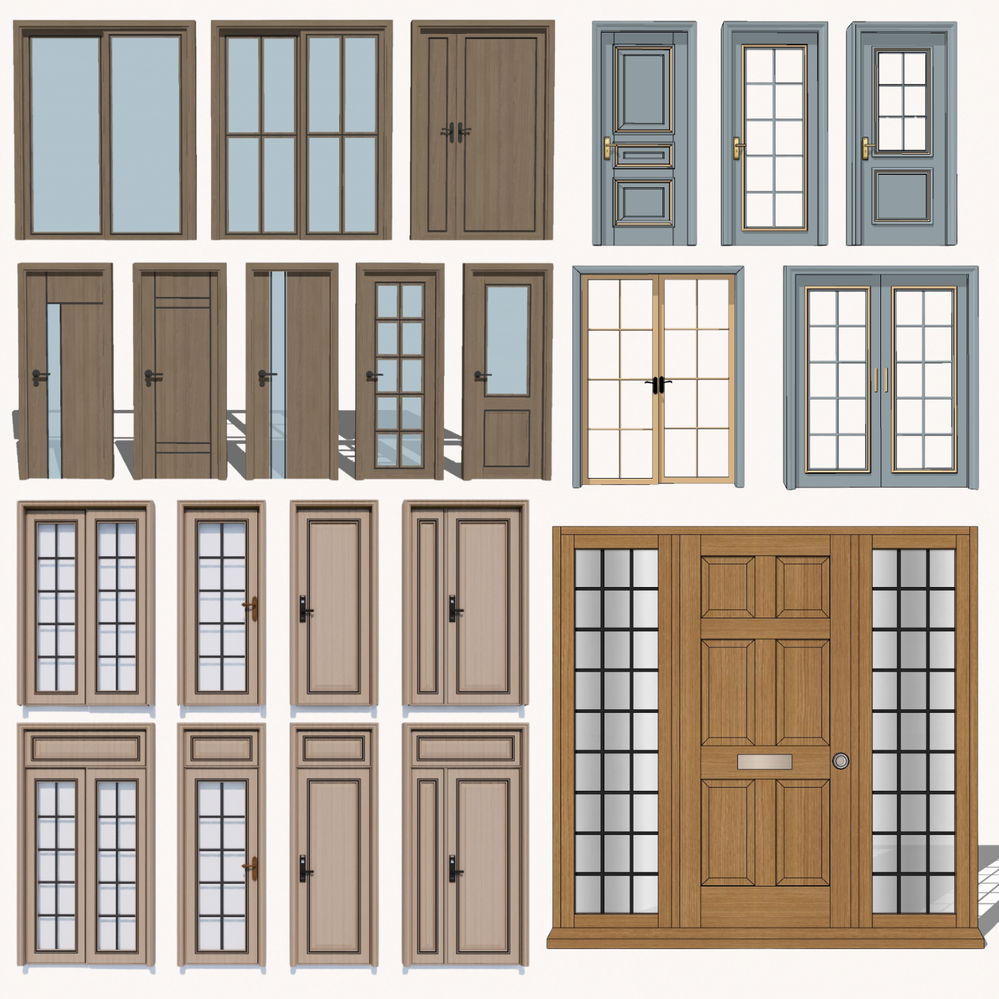 3,200+ SketchUp Door Models