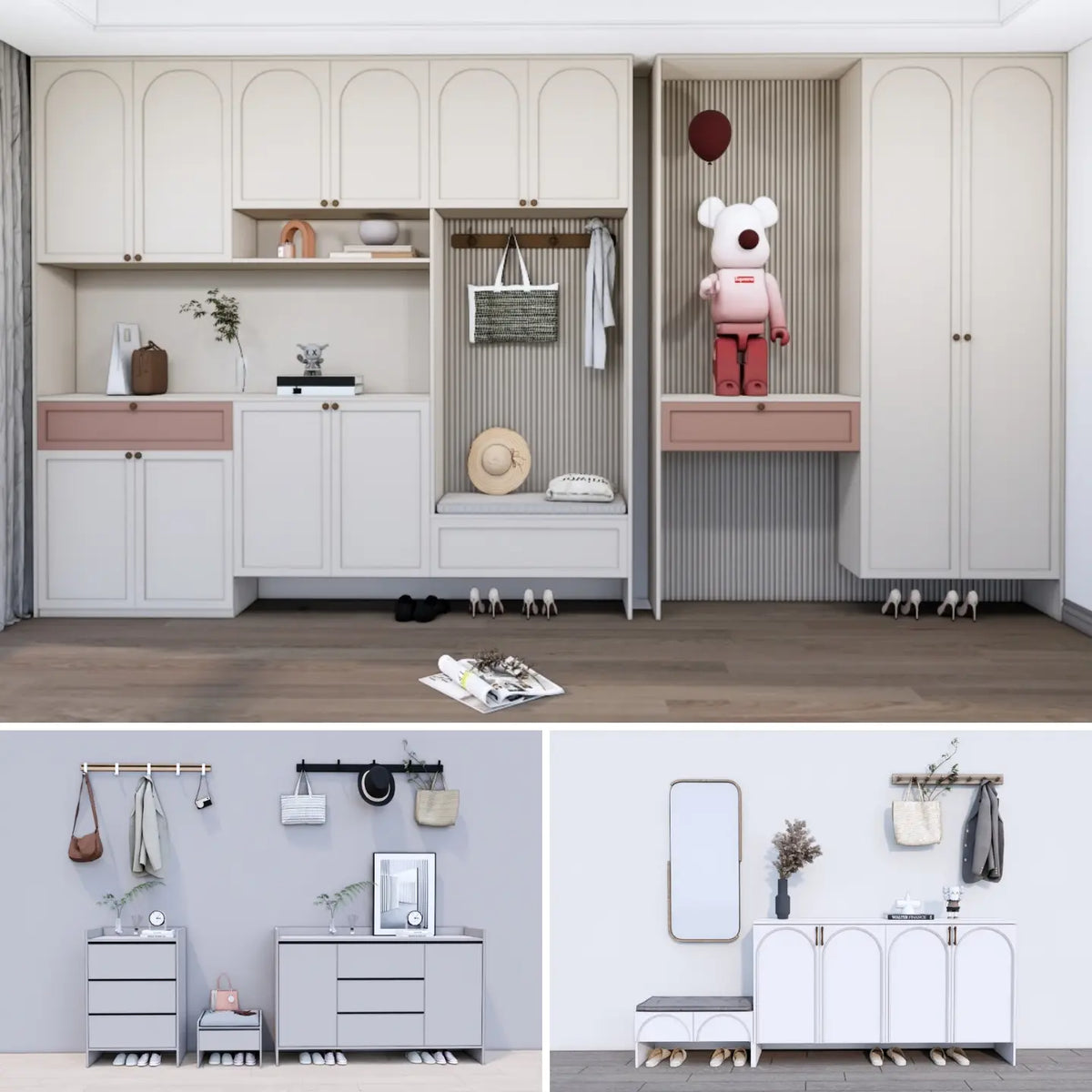 400 SketchUp Shoe Cabinet Models