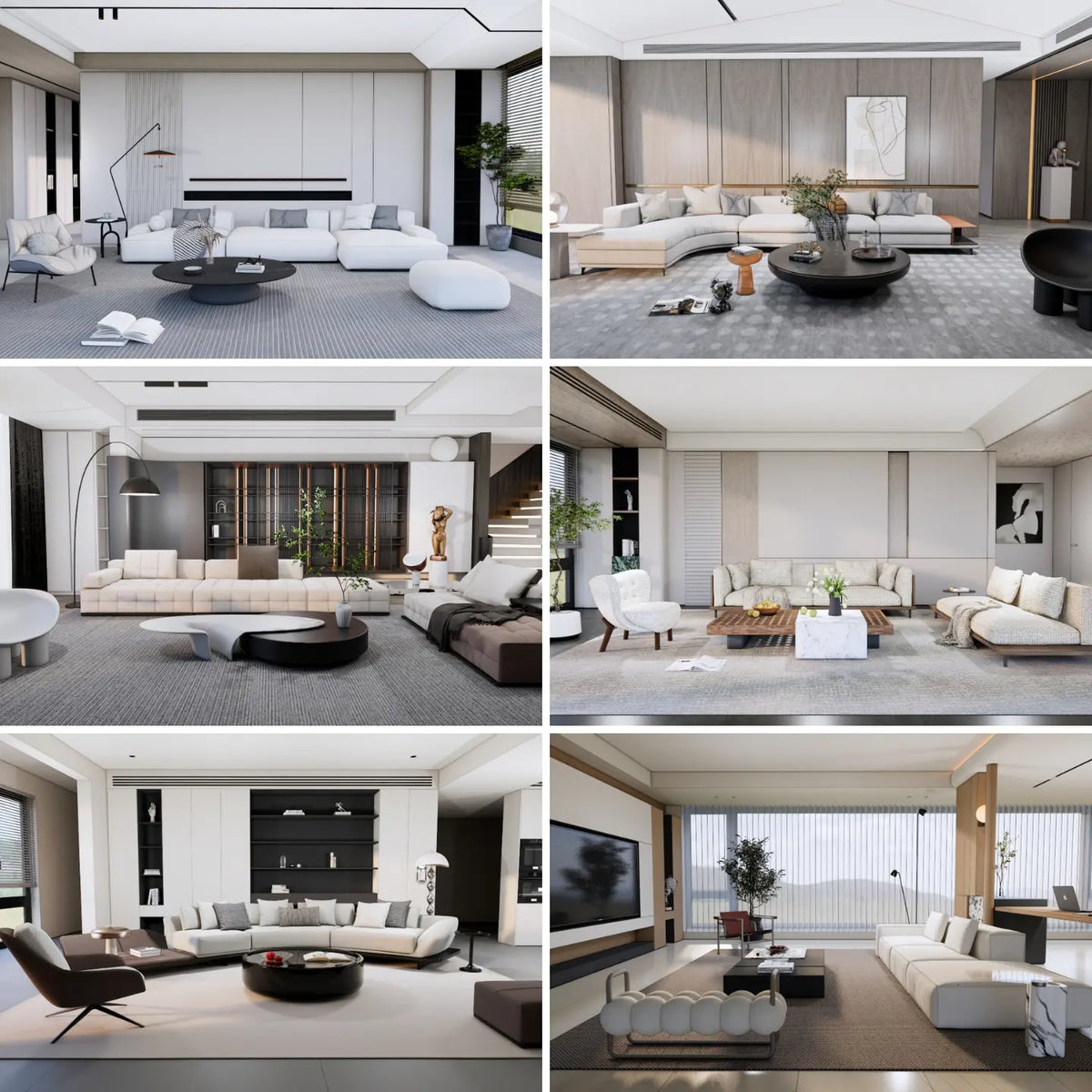 95 SketchUp Modern Living Room Interior Models