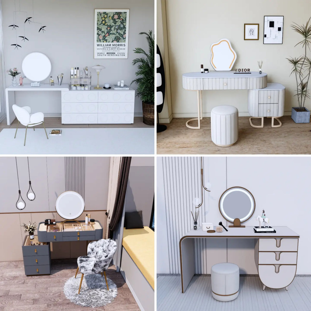 132 SketchUp Dressing Table Models